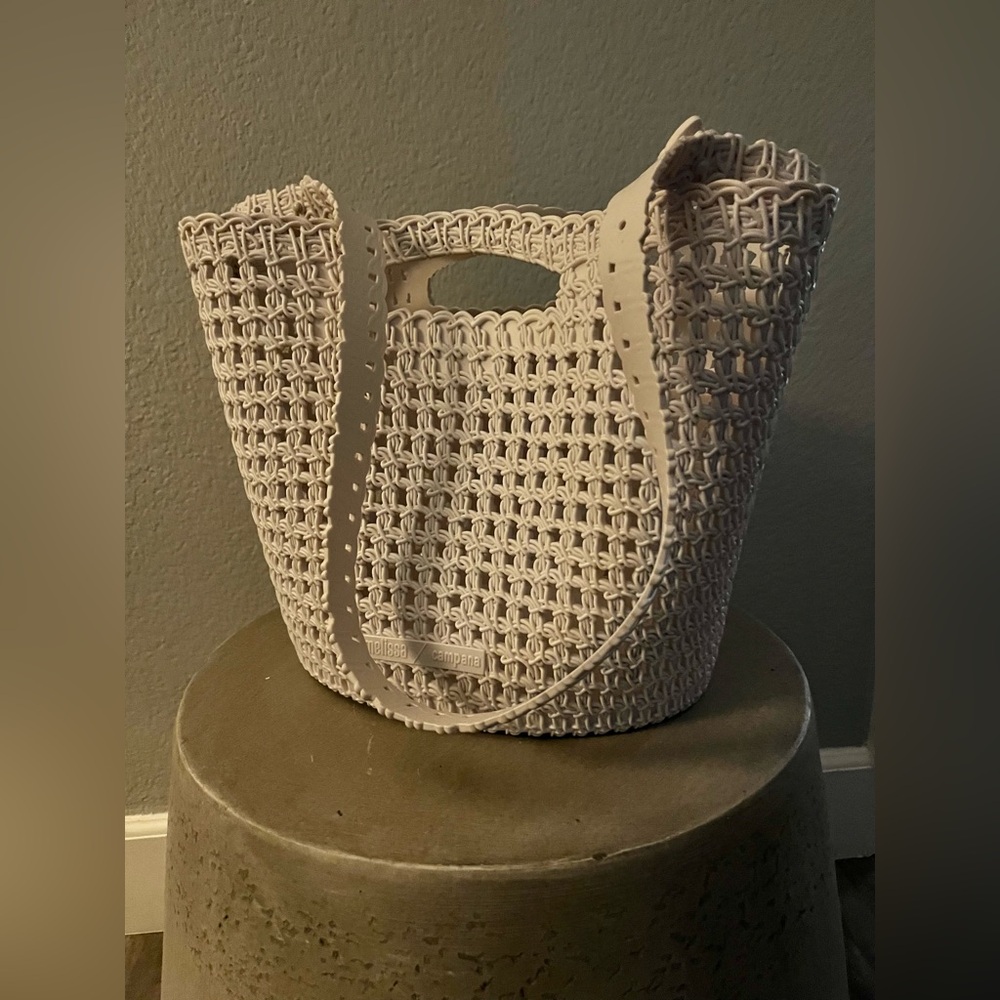 Melissa Campana Crochet Bag in White